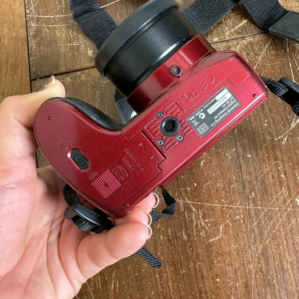 GE X5‎ Power Pro Series 14.1 MP Digital Camera with 15X Optical Zoom Red WORKS